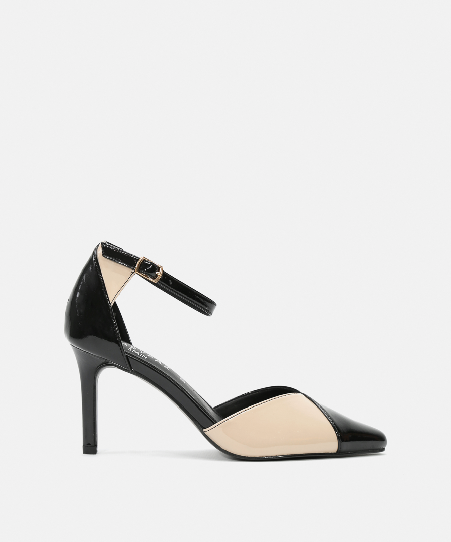 Sapatos salto biqueira combinada image number null